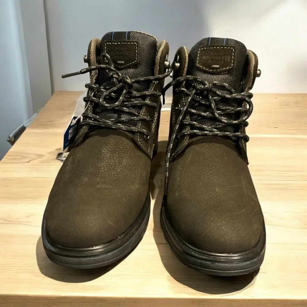 Nunn Bush Men’s Luxor Waterproof Plain Toe Chukka Boot | Charcoal | Size 7.5 M